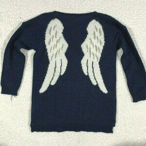 United Colors Benetton Girls Angel Wing Knit Wool Blend Sweater XS (4-5 years)